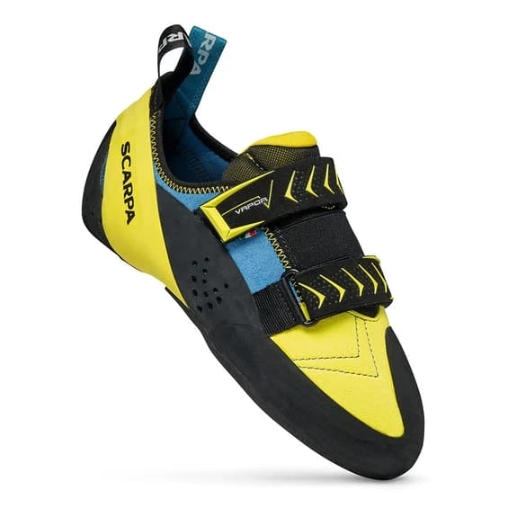 Scarpa Vapor V Climbing Shoes Blue Yellow 2 Scarpa Vapor V Climbing Shoes Blue Yellow - Image 2
