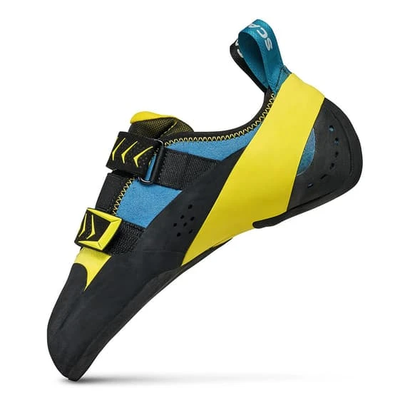 Scarpa Vapor V Climbing Shoes Blue Yellow 4 Scarpa Vapor V Climbing Shoes Blue Yellow - Image 4