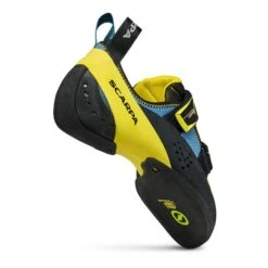 Scarpa Vapor V Climbing Shoes Blue Yellow 11 Scarpa Vapor V Climbing Shoes Blue Yellow -Outdoor Equipment scr 70040 001oce 006