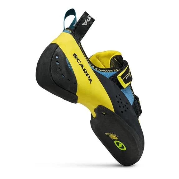 Scarpa Vapor V Climbing Shoes Blue Yellow 6 Scarpa Vapor V Climbing Shoes Blue Yellow - Image 6