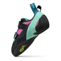 Scarpa Vapor V Climbing Shoes Blue Pink Women -Outdoor Equipment scr 70040 002dah 005