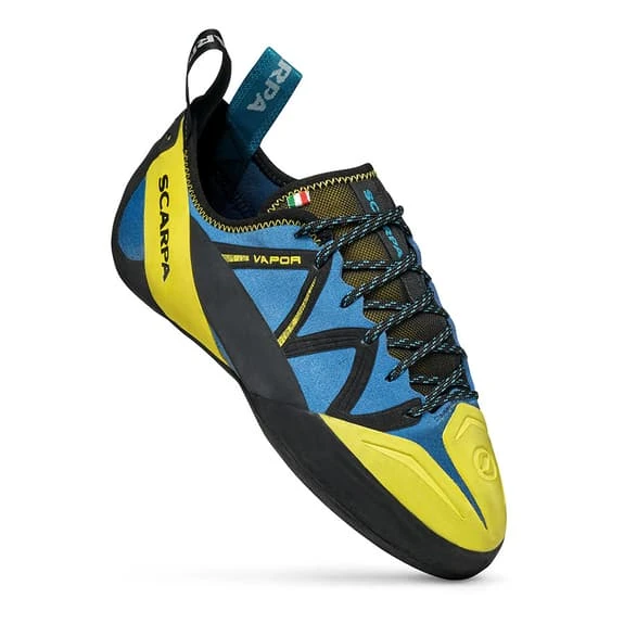 Scarpa Vapor Climbing Shoes Blue Yellow 2 Scarpa Vapor Climbing Shoes Blue Yellow - Image 2