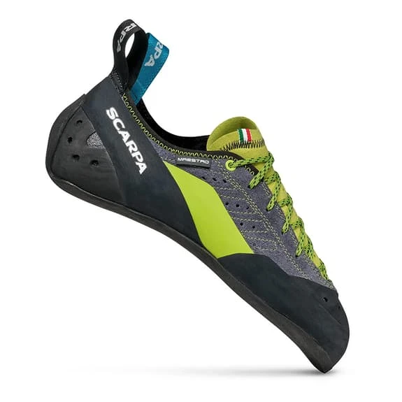Scarpa Maestro Eco Climbing Shoes Grey Green 1 Scarpa Maestro Eco Climbing Shoes Grey Green