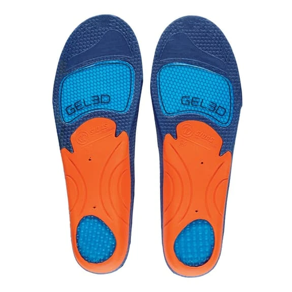 Sidas Cushioning Gel 3D Insoles Blue Orange 2 Sidas Cushioning Gel 3D Insoles Blue Orange - Image 2