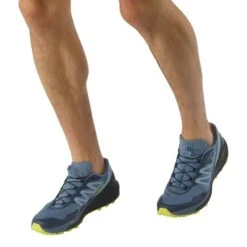 Salomon Sense Ride 4 Trail Running Shoes Blue Yellow -Outdoor Equipment slm l4121040 006