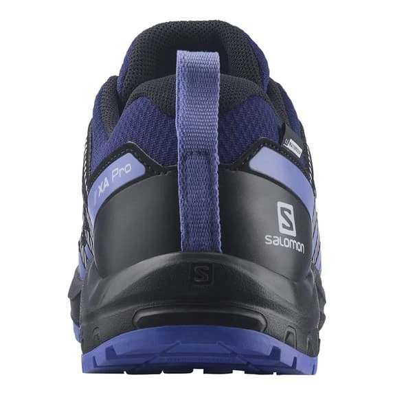 Salomon XA Pro V8 CLimaSalomon Waterproof Shoes Black Blue Purple Kids 3 Salomon XA Pro V8 CLimaSalomon Waterproof Shoes Black Blue Purple Kids - Image 3