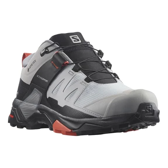 Salomon X Ultra 4 Wide GORE-TEX Shoes Grey Black Red Women 1 Salomon X Ultra 4 Wide GORE-TEX Shoes Grey Black Red Women