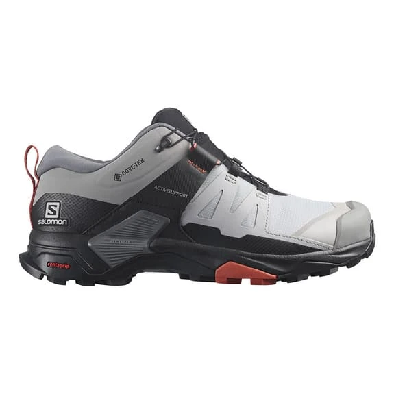 Salomon X Ultra 4 Wide GORE-TEX Shoes Grey Black Red Women 2 Salomon X Ultra 4 Wide GORE-TEX Shoes Grey Black Red Women - Image 2