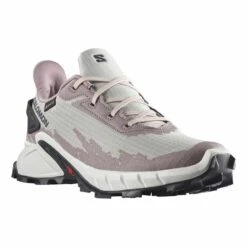 Salomon Alphacross 4 GORE-TEX Shoes White Pink Women