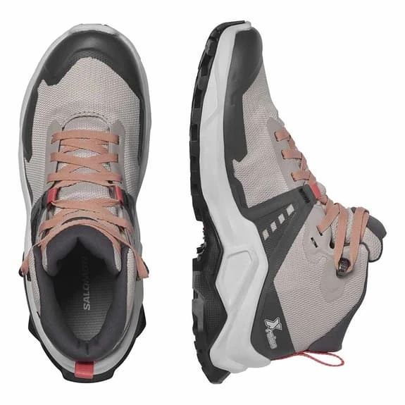 Salomon X Raise MID GORE-TEX Boots Grey Pink Kids 6 Salomon X Raise MID GORE-TEX Boots Grey Pink Kids - Image 6