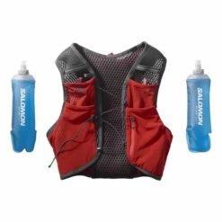 Salomon Active Skin 4 Set Hydration Vest Strawberry Red -Outdoor Equipment slm lc1909200 004