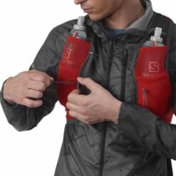 Salomon Active Skin 4 Set Hydration Vest Strawberry Red -Outdoor Equipment slm lc1909200 005