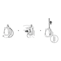 Petzl Caritool EVO Ice Screws & Tool Holder Black Orange -Outdoor Equipment tz p043aa00 003