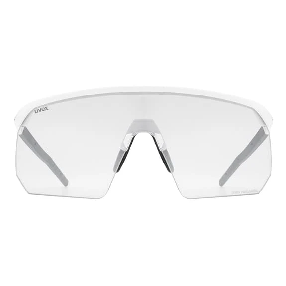 Uvex Pace One Variomatic Glasses Matte White Black With Silver Mirrored Photochromic Lens 3 Uvex Pace One Variomatic Glasses Matte White Black With Silver Mirrored Photochromic Lens - Image 3